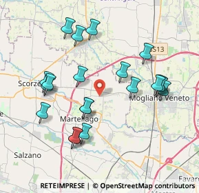 Mappa Tabaccheria Peseggia-Scorzè, 30037 Scorzè VE, Italia (3.884)