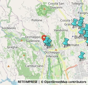 Mappa Via Castellazzo, 13898 Occhieppo Superiore BI, Italia (2.83167)