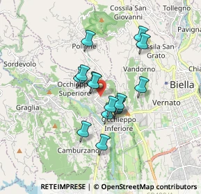 Mappa Via Castellazzo, 13898 Occhieppo Superiore BI, Italia (1.30467)