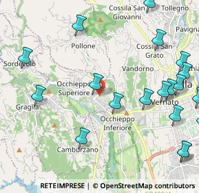 Mappa Via Castellazzo, 13898 Occhieppo Superiore BI, Italia (2.8785)