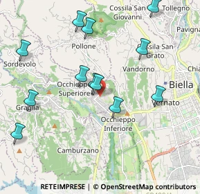 Mappa Via Castellazzo, 13898 Occhieppo Superiore BI, Italia (2.10417)