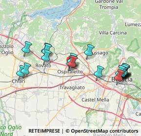 Mappa Via Redipuglia, 25035 Ospitaletto BS, Italia (8.2365)