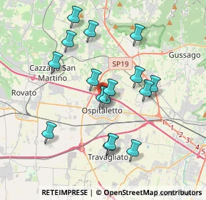 Mappa Via Redipuglia, 25035 Ospitaletto BS, Italia (3.40938)