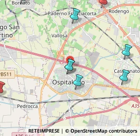 Mappa Via Redipuglia, 25035 Ospitaletto BS, Italia (3.14615)