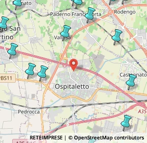 Mappa Via Redipuglia, 25035 Ospitaletto BS, Italia (3.509)