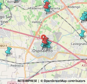 Mappa Via Redipuglia, 25035 Ospitaletto BS, Italia (2.7425)