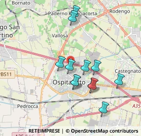Mappa Via Redipuglia, 25035 Ospitaletto BS, Italia (1.67583)
