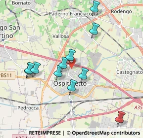 Mappa Via Redipuglia, 25035 Ospitaletto BS, Italia (1.86091)