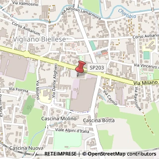 Mappa Via Milano, 222, 13856 Vigliano Biellese, Biella (Piemonte)