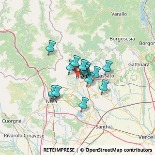 Mappa Via per Pollone, 13900 Biella BI, Italia (8.38063)
