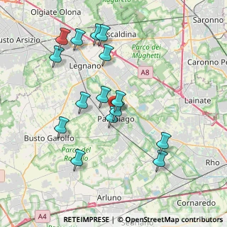 Mappa Via Armando Diaz, 20015 Parabiago MI, Italia (3.81533)
