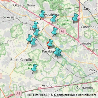 Mappa Via Armando Diaz, 20015 Parabiago MI, Italia (3.64846)