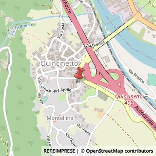 Mappa Via XXV Aprile, 2/4, 10010 Quincinetto, Torino (Piemonte)