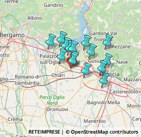 Mappa Via S. Martino della Battaglia, 25038 Rovato BS, Italia (9.008)