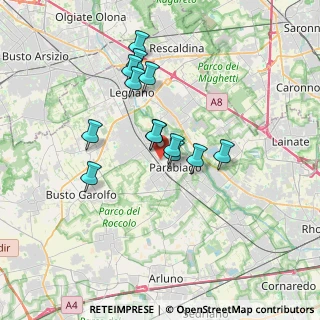 Mappa Via Monte Cervino, 20015 Parabiago MI, Italia (2.88923)