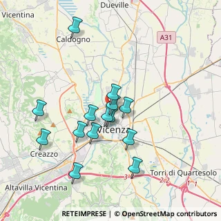 Mappa Viale Grappa, 36100 Vicenza VI, Italia (3.39143)