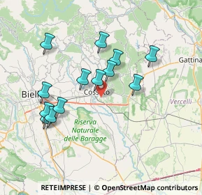 Mappa Via C. Battisti, 13836 Cossato BI, Italia (6.82385)