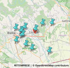 Mappa Via C. Battisti, 13836 Cossato BI, Italia (6.85077)