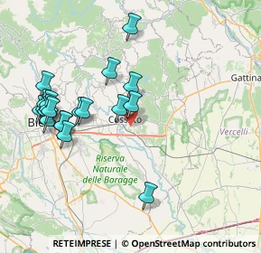 Mappa Via C. Battisti, 13836 Cossato BI, Italia (8.2375)