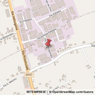 Mappa Via dell'Artigianato, 9, 35010 Campo San Martino, Padova (Veneto)