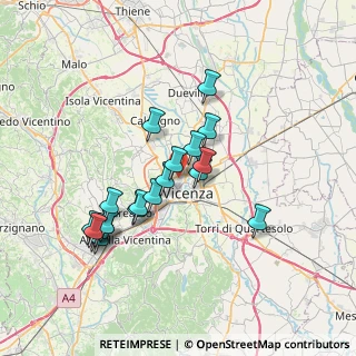 Mappa Via Giovanni Pascoli, 36100 Vicenza VI, Italia (6.646)