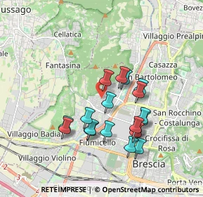 Mappa Via Undicesima, 25127 Brescia BS, Italia (1.62474)