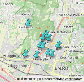 Mappa Via Undicesima, 25127 Brescia BS, Italia (1.285)