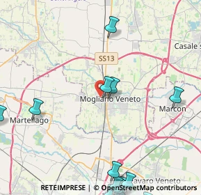 Mappa Via Roma, 31021 Mogliano Veneto TV, Italia (6.49)