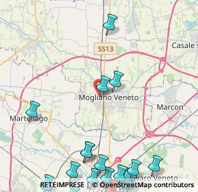 Mappa Via Roma, 31021 Mogliano Veneto TV, Italia (6.57)