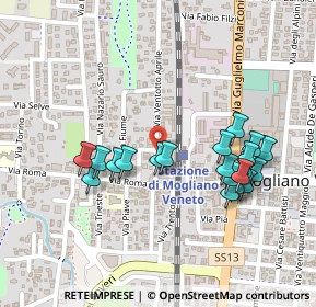 Mappa Via XXVIII Aprile, 31021 Mogliano Veneto TV, Italia (0.2285)