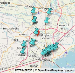 Mappa Via Don Giovanni Bosco, 30037 Scorzè VE, Italia (7.3355)