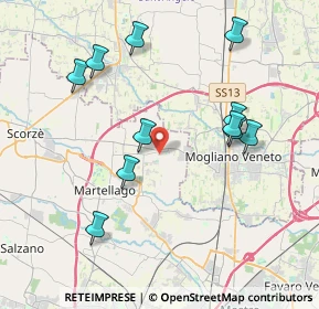 Mappa Via Don Giovanni Bosco, 30037 Scorzè VE, Italia (4.04091)