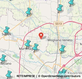 Mappa Via Don Giovanni Bosco, 30037 Scorzè VE, Italia (7.42941)