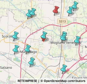 Mappa Via Don Giovanni Bosco, 30037 Scorzè VE, Italia (4.85286)