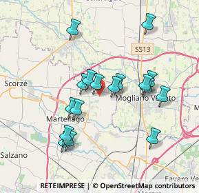 Mappa Via Don Giovanni Bosco, 30037 Scorzè VE, Italia (3.40059)