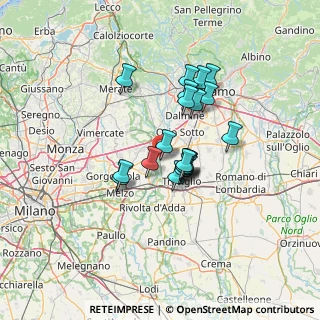 Mappa Via Martiri di Cefalonia, 24045 Fara Gera D'Adda BG, Italia (9.9015)