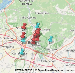 Mappa Via Congrega, 25133 Brescia BS, Italia (4.70909)