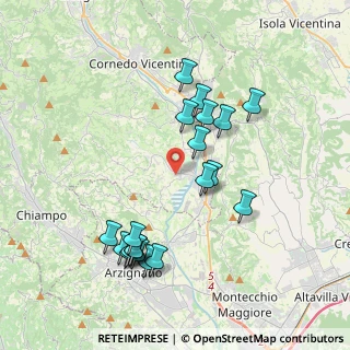 Mappa Via Pirandello, 36070 Trissino VI, Italia (3.912)