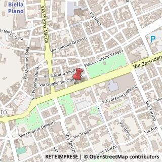 Mappa Via Alfonso Lamarmora, 4, 13900 Biella, Biella (Piemonte)