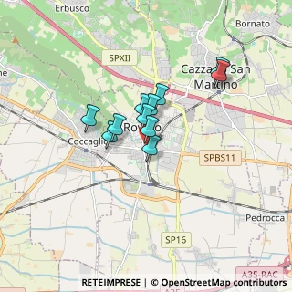 Mappa Via X Giornate, 25038 Rovato BS, Italia (1.15455)