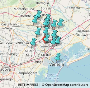 Mappa Galleria Olof Palme, 31021 Mogliano Veneto TV, Italia (9.6975)