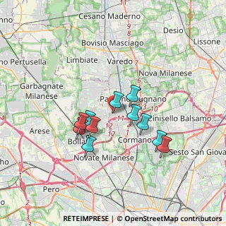 Mappa Via per Cassina Nuova, 20037 Paderno Dugnano MI, Italia (2.82364)