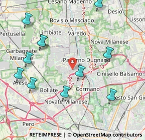 Mappa Via per Cassina Nuova, 20037 Paderno Dugnano MI, Italia (4.73273)