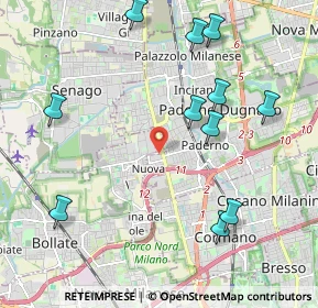 Mappa Via per Cassina Nuova, 20037 Paderno Dugnano MI, Italia (2.34273)