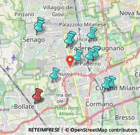 Mappa Via Cassina Nuova, 20037 Paderno Dugnano MI, Italia (1.88286)