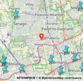 Mappa Via per Cassina Nuova, 20037 Paderno Dugnano MI, Italia (3.77)