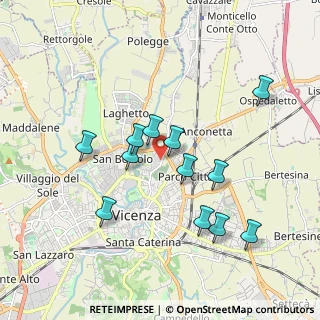 Mappa Via Don Ottorino Zanon, 36100 Vicenza VI, Italia (1.7375)