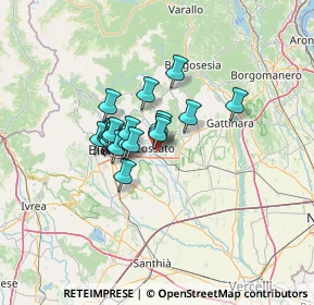 Mappa Via Vercellotto, 13836 Cossato BI, Italia (8.567)