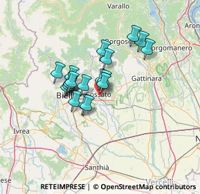 Mappa Via Vercellotto, 13836 Cossato BI, Italia (9.78368)