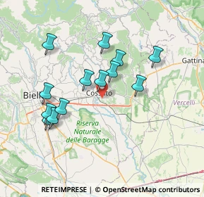 Mappa Via Vercellotto, 13836 Cossato BI, Italia (6.74538)